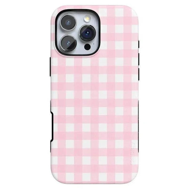 Casely iPhone Case | Pink Plaid | Sunday Best Case | Soft & Sweet Sunday Best Case Compatible with MagSafe Casely iPhone Case | Pink Plaid | Sunday Best Case | Soft & Sweet Sunday Best Case Compatible with MagSafe